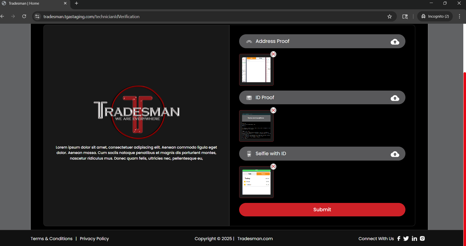 Test Tradesman